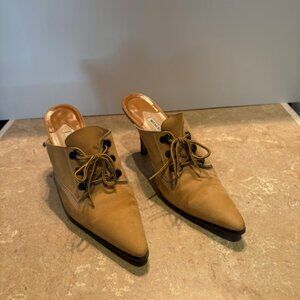 Manolo Blahnik Oklamod Timberland mules